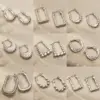 Wholesale 1 Pair Simple Style Solid Color Plating Titanium Steel Earrings