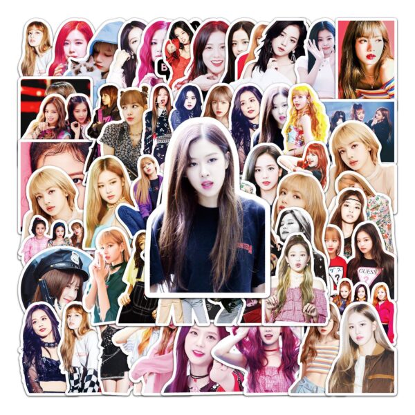 Wholesale 52 blackpink Personality Star Peripheral Luggage Scooter Car Laptop Decoration Stickers