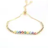 Fashion Geometric Copper Artificial Gemstones Bracelets In Bulk