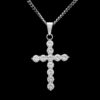 Wholesale European and American hip-hop high quality men's jewelry micro inlay 3A zircon cross pendant manufacturers