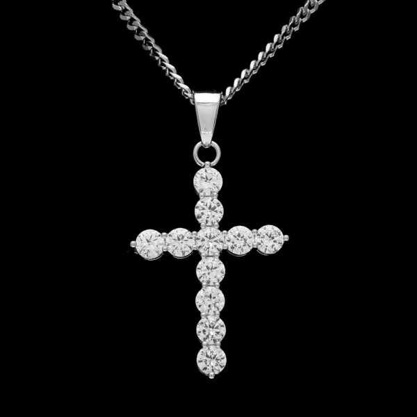 Wholesale European and American hip-hop high quality men's jewelry micro inlay 3A zircon cross pendant manufacturers