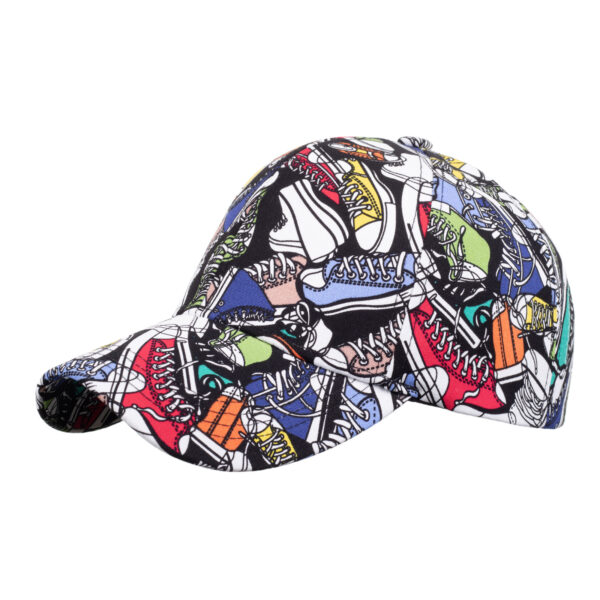 Wholesale Spring New Graffiti Outdoor Sun Protection Sun Hat Spring and Autumn High-grade Printed Hard Top Baseball Cap B1167