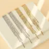 Wholesale Fashion Solid Color Tassel Plating 304 Stainless Steel 16K Gold Plated White Gold Plated Gold Plated Stainless Steel Earrings