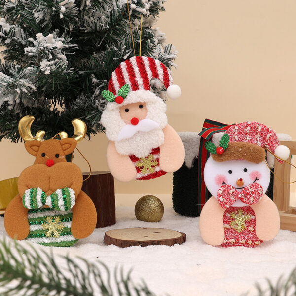 Wholesale Christmas striped decorative ornaments