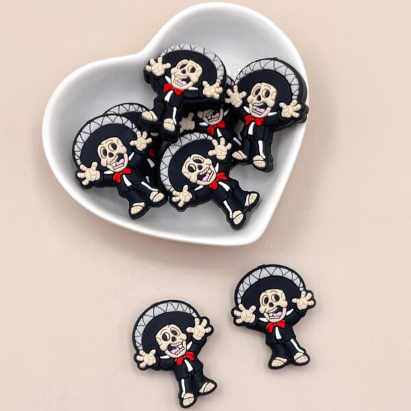 oly-6dc31fde139bd8d8b38ddd4e54243f77 Wholesale Factory St Wholesale Selling Cartoon Skull Silicone Beads Kidsren's DIY Jewelry Beads Beads