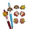 Wholesale 10pcs Thanksgiving Cartoon Animal Silicone Beaded Food