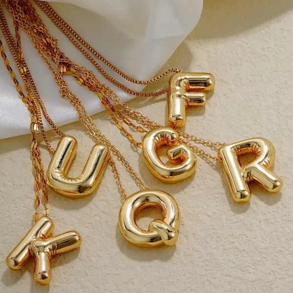 PVD Coated Gold Plated Letter 304 Stainless Steel Copper IG Style Simple Style Waterproof Non Tarnish 304 Stainless Steel Charms