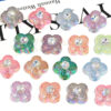 Wholesale Luminous sparkling four-leaf clover diamond ornament acrylic beads
