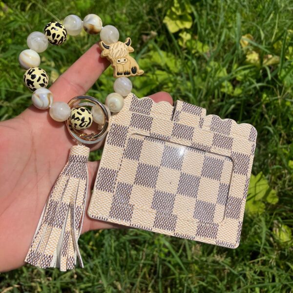 oly-6dca89108064774b2a3a6bf4527aa81b Wholesale Women's Printed PU Leather Coin Purse Wrist Keychain