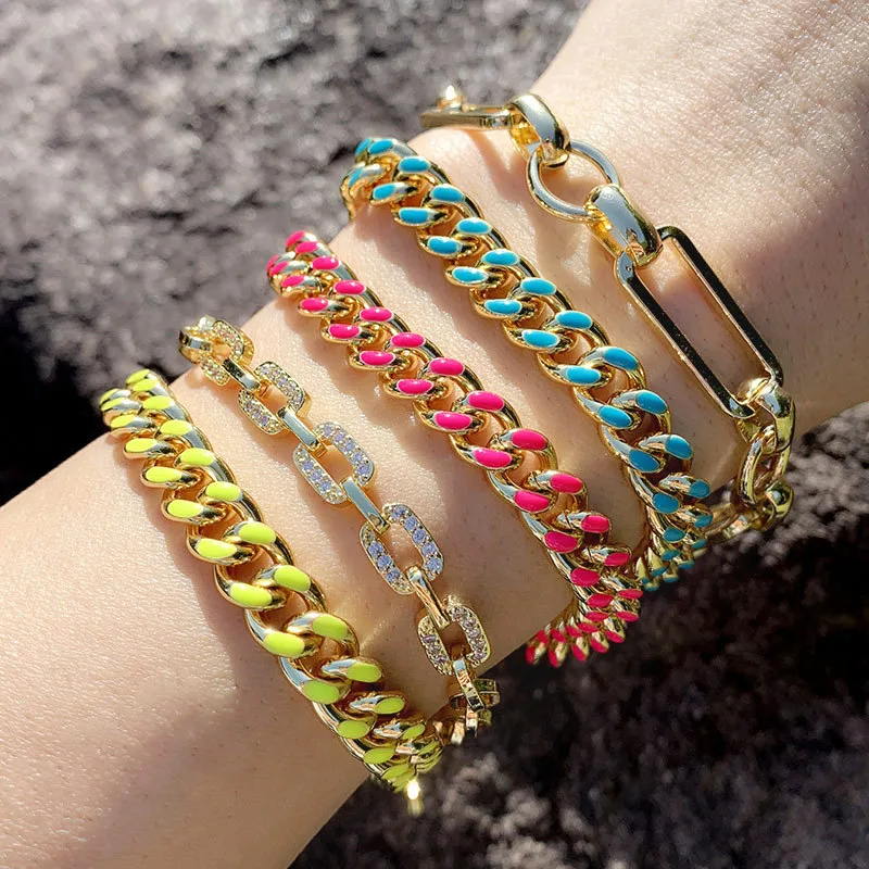 Wholesale Copper Stoving Varnish Geometric No Inlaid Copper Bracelets