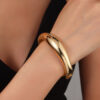 Wholesale Internet pular Style All-match Open Bracelet Women's Personalized High-grade Photosensitive Surface Alloy Metal Bracelet for Women