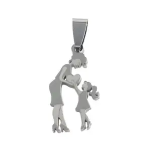 Wholesale Jewelry French Style Simple Style A Family Of Three 304 Stainless Steel Hollow Out Stainless Steel Necklaces