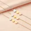 PVD Coated 18K Gold Real Plated Customization Laser Engraving Heart Shape Stainless Steel Original Design Waterproof Non Tarnish 304 Pendant Necklace