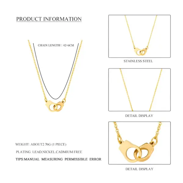 Wholesale Jewelry Fashion Animal 304 Stainless Steel Plating Necklace