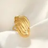 Wholesale Jewelry Simple Style Commute Geometric 304 Stainless Steel Plating Open Rings