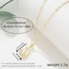Water Plating Vacuum Plating 18K Gold Plated Tulips Titanium Steel Casual Classic Style Titanium Steel Pendant Necklace