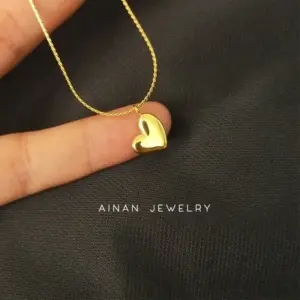 Wholesale PVD Coated 18K Gold Plated Geometric 304 Stainless Steel Simple Style Waterproof Non Tarnish 304 Stainless Steel Necklace