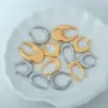 Wholesale 201 Stainless Steel U Shape Geometric Electroplating Golden Plated Modern Style Classic Style Earrings