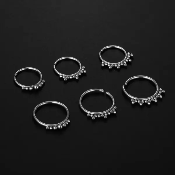 Wholesale Simple Style Geometric Stainless Steel Plating Nose Ring Nose Pin