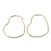Wholesale PVD Coated Imitation Gold U Shape 304 Stainless Steel Simple Style Waterproof Non Tarnish Earrings