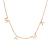 PVD Coated Real Gold Plated Letter 304 Stainless Steel MAMA Simple Style Waterproof Non Tarnish 304 Stainless Steel Necklace