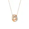 Wholesale High Version Heartbeat Collarbone Chain Demon Eye With Swarovski Elements Crystal Bow Gold 304 Stainless Steel Necklace