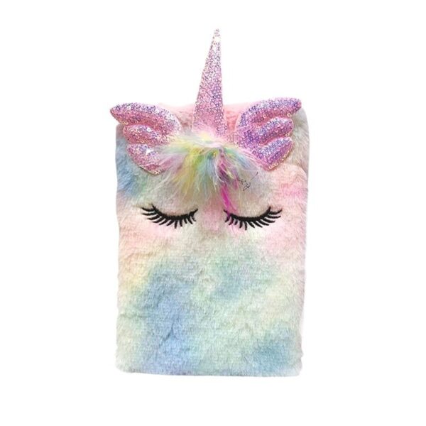 Wholesale Colorful Stereo Ears Unicorn Plush Cute Cartoon Girl Notebook