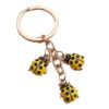 oly-6e3008a505aa91ae27a0c8fc34dadc6a Wholesale Cartoon Insect Keychain Creative Oil Dripping Coccinella septempunctata Keychain Bag Pendant Cute Key Chain