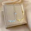 Wholesale Fashion Flower Titanium Steel Plating Necklace