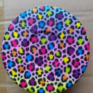 Neon camouflage leopard print