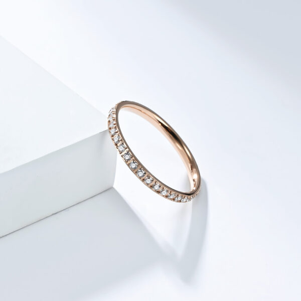 oly-6e4243b453116590b7a722deec8be922 Wholesale Casual 2mm Titanium Steel Full Diamond Ring for Women, Baby's Breath Zircon Women's Tail Ring, Fashionable and High-End Index Finger Ring Jewelry