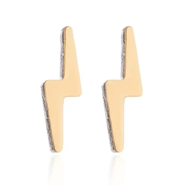 PVD Coated 18K Gold Real Gold Plated Heart Shape 201 Stainless Steel Casual Waterproof Non Tarnish Earrings Necklace