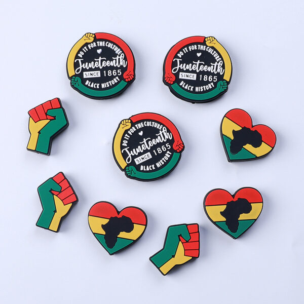 Wholesale Black June Day Silicone Beads