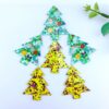 Wholesale Christmas fresh Christmas tree earrings pendants