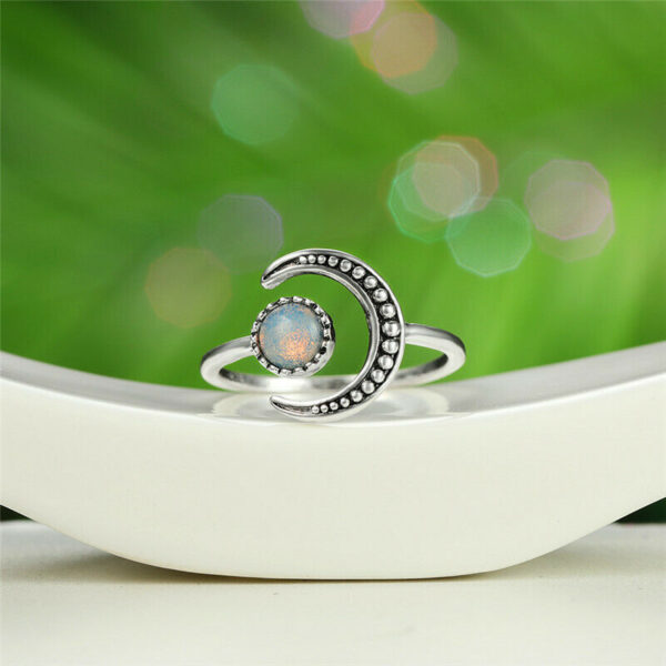 oly-6e642483e3f5b003fde58e22f03cac63 Wholesale Creative Ins Cold Style Trendy Women's Ring Moon Sun Opening Adjustable Moonstone Ring Elegant Jewelry