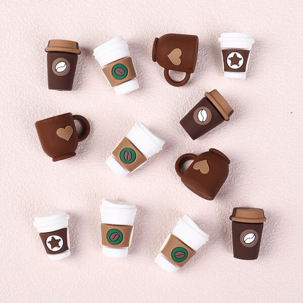 oly-6e64b2585cf44fad9f19170f35733e03 Wholesale Coffee Cup Shape 3D Silicone Beads