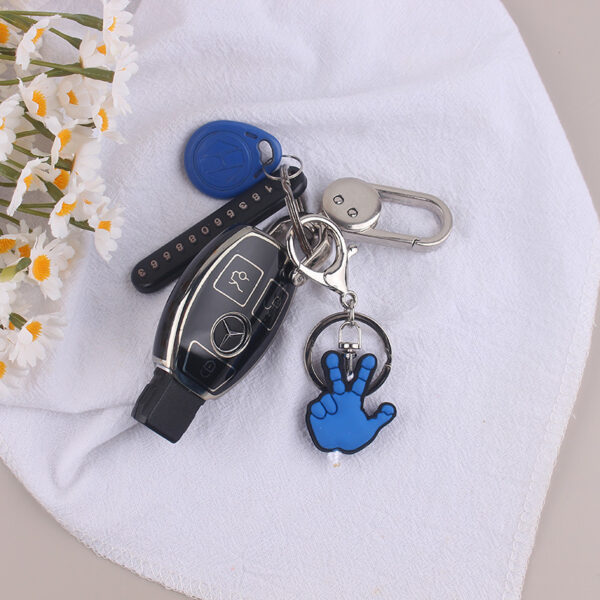 Wholesale Temu Amazon New Gesture Keychain Pendant Men's Gift Car Key Bag Pendant
