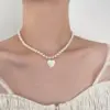 Wholesale Elegant Heart Shape Imitation Pearl Women's Necklace