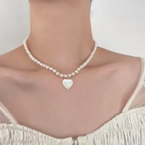 Wholesale Elegant Heart Shape Imitation Pearl Women's Necklace