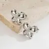 Wholesale 1 Pair Modern Style Simple Style Classic Style Bow Knot Plating 304 Stainless Steel 14K Gold Plated Stainless Steel Earrings