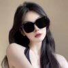 Wholesale 2023 New Style Sunglasses Summer High-End Sunglasses Anti-Uv Metal Legs Women's Round Face Slimming Look Sun Visors
