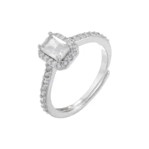 Vj486 White Gold Color White Diamond