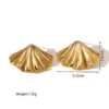 Ion Plating (IP) 18K Gold Plated Rhombus 304 Stainless Steel Beach Simple Style Waterproof Non Tarnish Ear Studs
