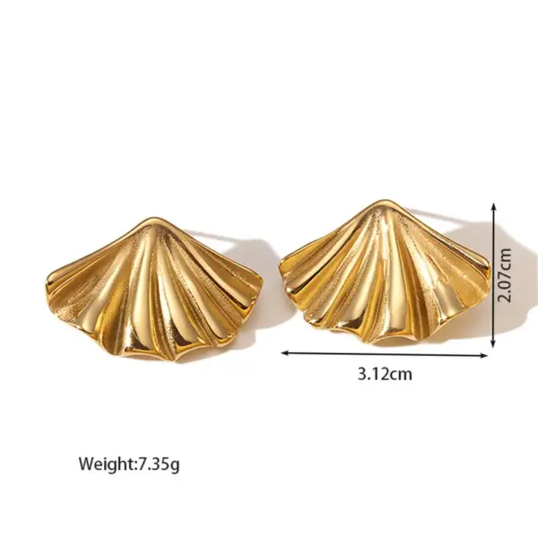 Ion Plating (IP) 18K Gold Plated Rhombus 304 Stainless Steel Beach Simple Style Waterproof Non Tarnish Ear Studs