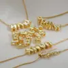 Wholesale Jewelry Basic Letter Letter Copper Brass 14K Gold Plated