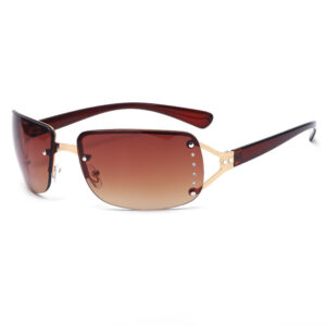 Gold frame double tea