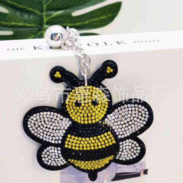oly-6e9cf7837b5c1ee8a3a57a2173300dd3 Wholesale Cute rhinestone bee keychain