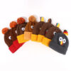 Wholesale Thanksgiving Children's Turkey Knitted Hat