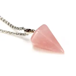 Pink Stone + Chain