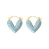 Wholesale New style oil dripping lovely ear buckle light luxury high-grade French heart-shaped temperament earrings niche design all-match earrings